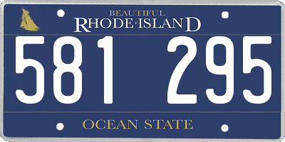 RI license plate 581295