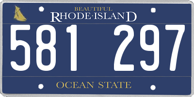 RI license plate 581297