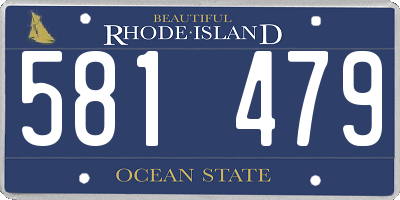 RI license plate 581479