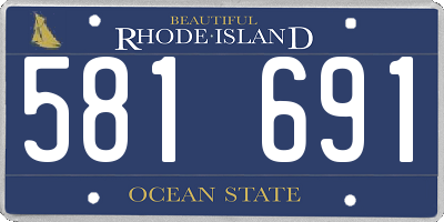 RI license plate 581691