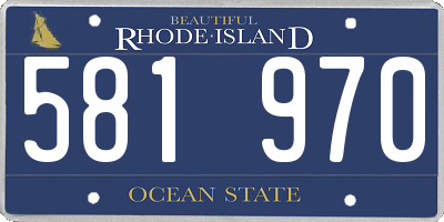 RI license plate 581970