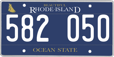 RI license plate 582050