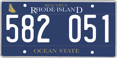 RI license plate 582051