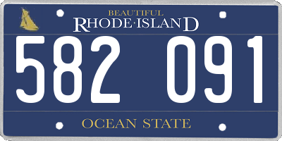 RI license plate 582091