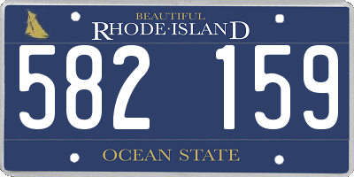 RI license plate 582159