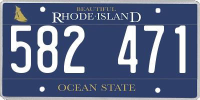 RI license plate 582471