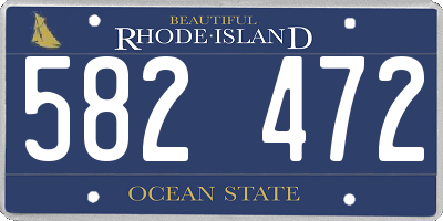 RI license plate 582472
