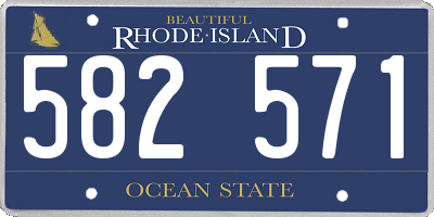 RI license plate 582571