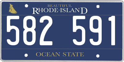 RI license plate 582591