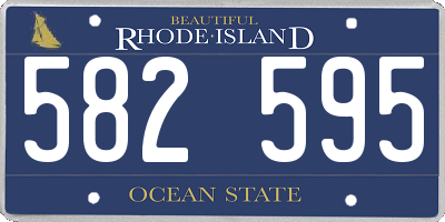 RI license plate 582595