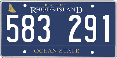 RI license plate 583291