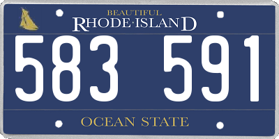 RI license plate 583591
