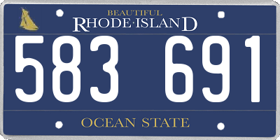 RI license plate 583691