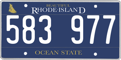 RI license plate 583977