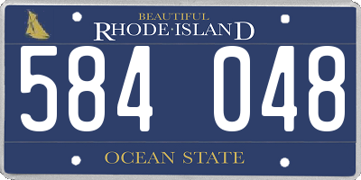 RI license plate 584048