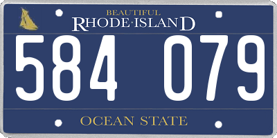 RI license plate 584079