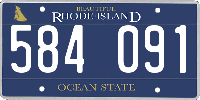 RI license plate 584091