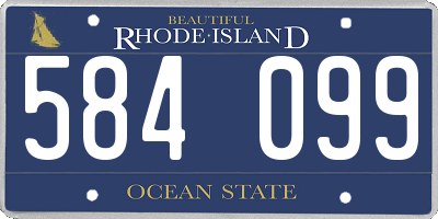 RI license plate 584099