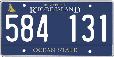 RI license plate 584131