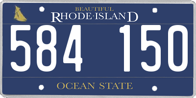 RI license plate 584150