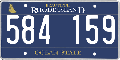 RI license plate 584159