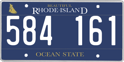 RI license plate 584161