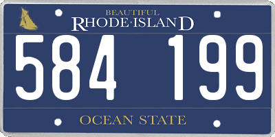 RI license plate 584199