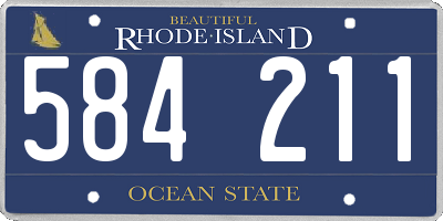 RI license plate 584211