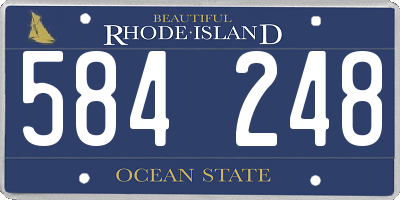 RI license plate 584248