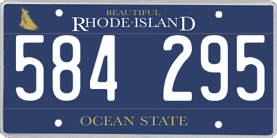 RI license plate 584295