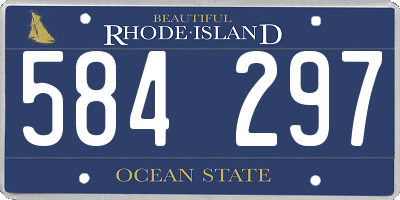 RI license plate 584297