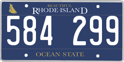 RI license plate 584299