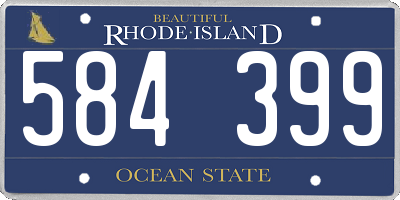 RI license plate 584399