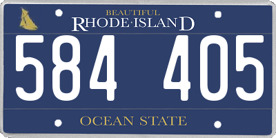 RI license plate 584405