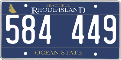 RI license plate 584449