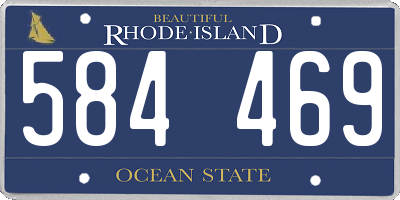 RI license plate 584469