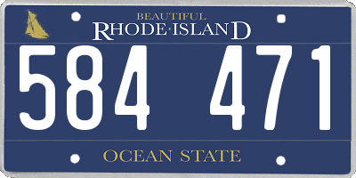 RI license plate 584471