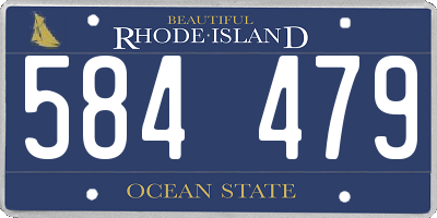 RI license plate 584479