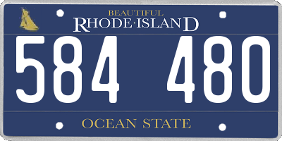 RI license plate 584480