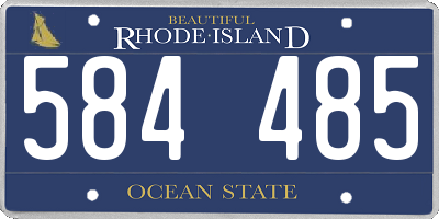 RI license plate 584485