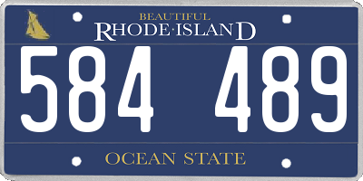 RI license plate 584489