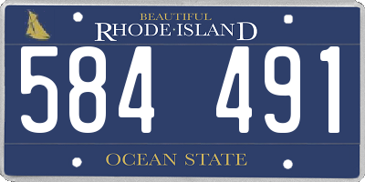 RI license plate 584491