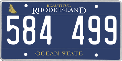 RI license plate 584499