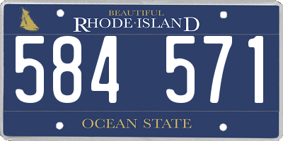 RI license plate 584571