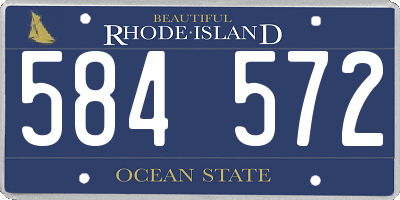 RI license plate 584572