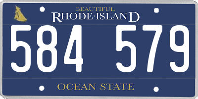 RI license plate 584579