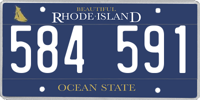 RI license plate 584591