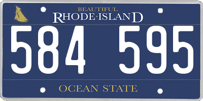 RI license plate 584595