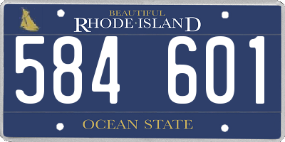 RI license plate 584601