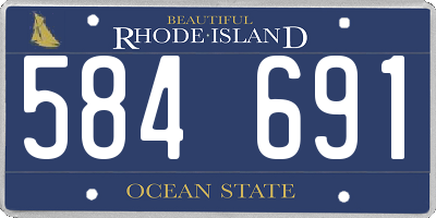 RI license plate 584691